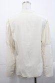 画像2: Kurumi Collaboration / KRデシンジゴスリブラウス LL アイボリー I-25-11-12-005-LO-BL-SA-ZI (2)