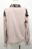 画像2: Lovely Tency / TT*リボンタイツキレースブラウス M 淡桃 I-25-11-12-006-LO-BL-SA-ZI (2)