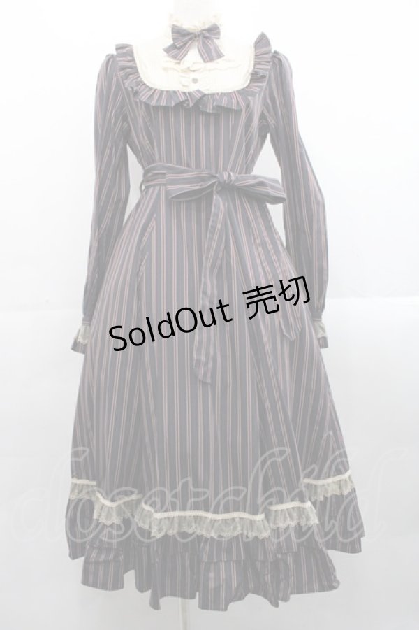画像1: Victorian maiden / クラシカルドールロングドレス  ネイビー I-25-11-12-037-CL-OP-SA-ZI (1)