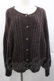画像1: Maison de FLEUR Petite Robe canone / ニットカーディガン  ブラウン I-25-11-12-007-EL-TO-SA-ZI (1)