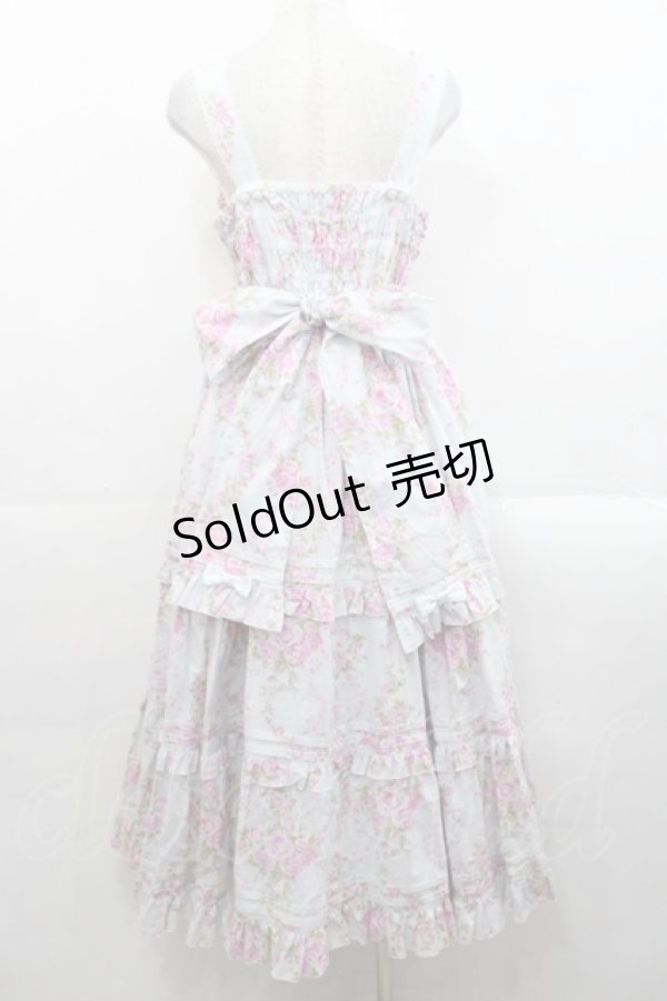 画像2: metamorphose / シャーロット ロングティアードジャンパースカート 1 サックス I-25-11-12-042-ME-OP-SA-ZI (2)