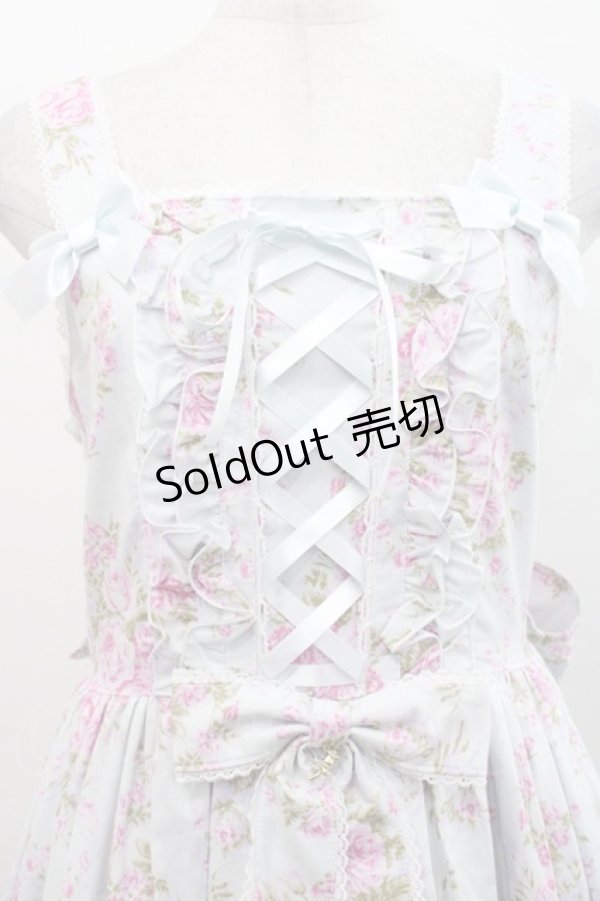 画像3: metamorphose / シャーロット ロングティアードジャンパースカート 1 サックス I-25-11-12-042-ME-OP-SA-ZI (3)