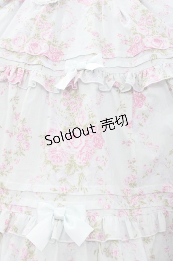 画像5: metamorphose / シャーロット ロングティアードジャンパースカート 1 サックス I-25-11-12-042-ME-OP-SA-ZI (5)