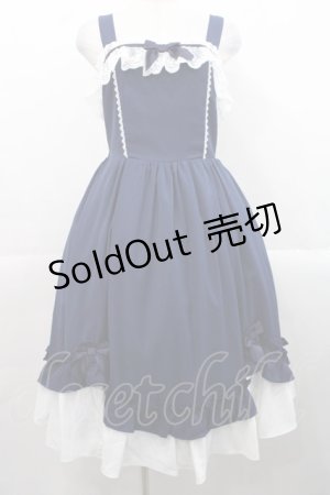 画像: Chalmiere / 不思議の国のジャンパースカート  ネイビー I-25-11-12-043-LO-OP-SA-ZI