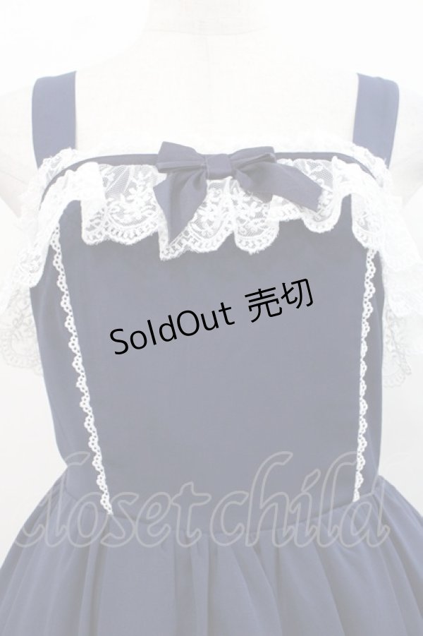 画像3: Chalmiere / 不思議の国のジャンパースカート  ネイビー I-25-11-12-043-LO-OP-SA-ZI (3)