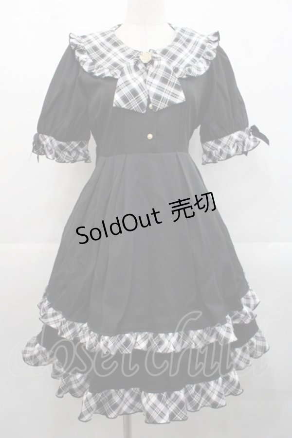 画像1: Amavel / Country Waitress ワンピース  黒 I-25-11-12-045-CA-OP-SA-ZI (1)