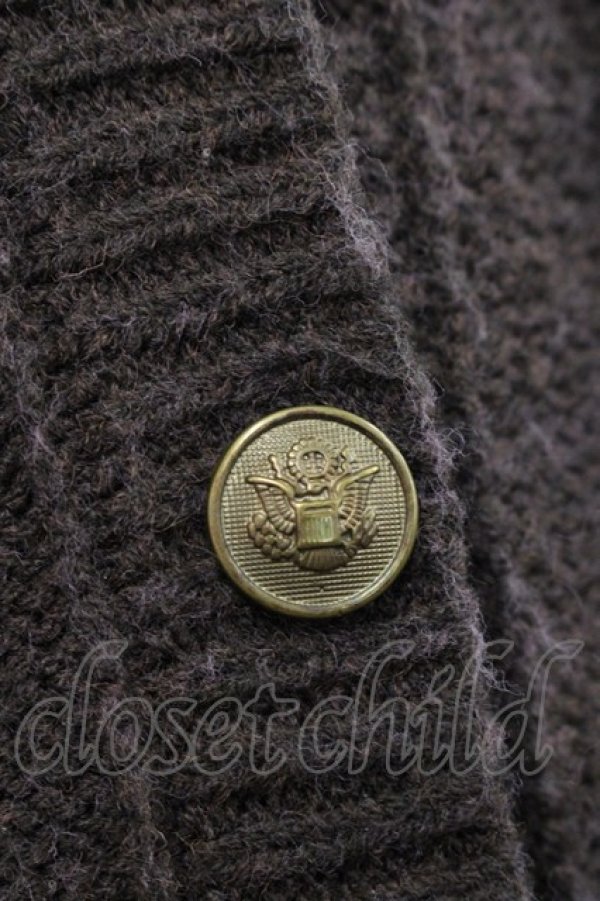 画像3: Maison de FLEUR Petite Robe canone / ニットカーディガン  ブラウン I-25-11-12-007-EL-TO-SA-ZI (3)