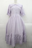 画像1: m petit by misako / TT*Mギンガムチェック半袖ワンピース M ラベンダー I-25-11-12-050-LO-OP-SA-ZI (1)