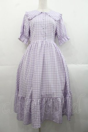 画像: m petit by misako / TT*Mギンガムチェック半袖ワンピース M ラベンダー I-25-11-12-050-LO-OP-SA-ZI