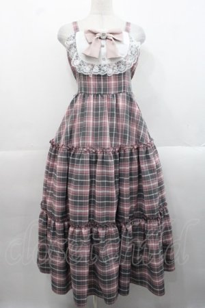 画像: Lovely Tency / TT*ALS*リボンジャンパースカート L 中桃 I-25-11-12-051-LO-OP-SA-ZI
