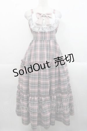 画像: Lovely Tency / TT*ALS*リボンジャンパースカート L 中桃 I-25-11-12-051-LO-OP-SA-ZI