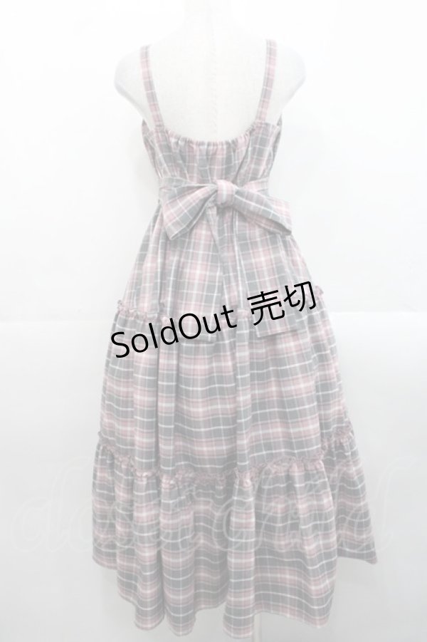 画像2: Lovely Tency / TT*ALS*リボンジャンパースカート L 中桃 I-25-11-12-051-LO-OP-SA-ZI (2)