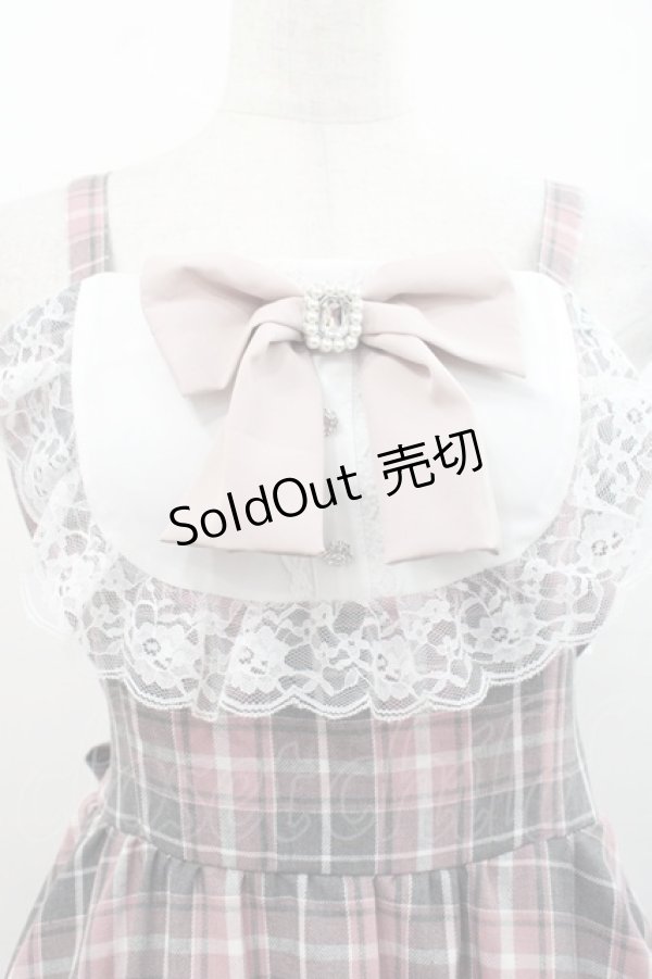 画像3: Lovely Tency / TT*ALS*リボンジャンパースカート L 中桃 I-25-11-12-051-LO-OP-SA-ZI (3)