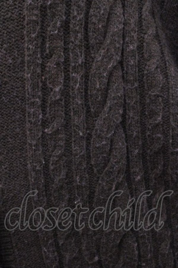 画像5: Maison de FLEUR Petite Robe canone / ニットカーディガン  ブラウン I-25-11-12-007-EL-TO-SA-ZI (5)