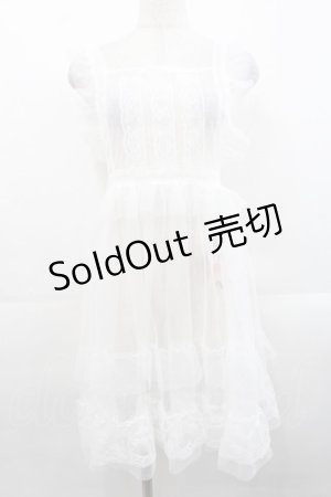 画像: FCL / 星名桜子 hsチュールエプロンジャンスカ M 白 I-25-11-12-053-LO-OP-SA-ZI