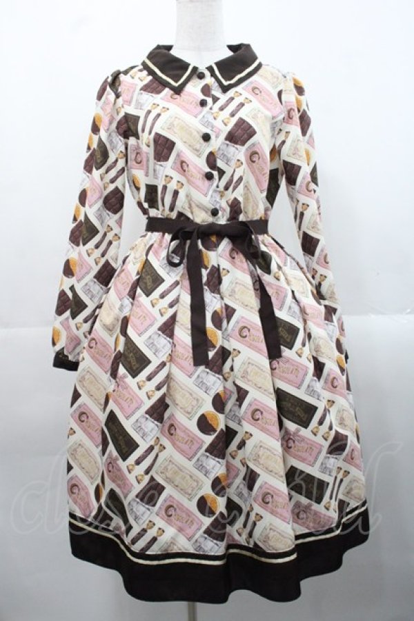 画像1: Emily Temple cute / CHOCOLATE makerワンピース  アイボリー I-25-11-12-054-ET-OP-SA-ZI (1)