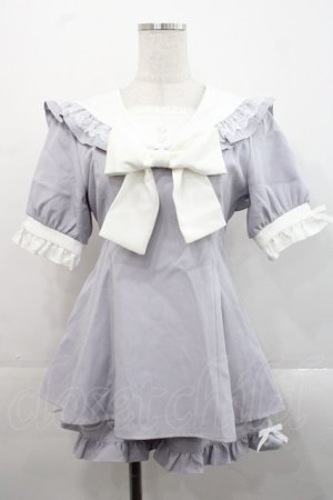 画像: DearMyLove / セーラーレースリボンセットアップ M ラベンダー I-25-11-12-056-EL-JA-SA-ZI