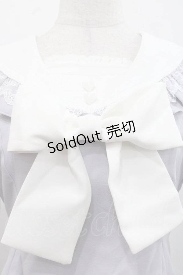 画像3: DearMyLove / セーラーレースリボンセットアップ M ラベンダー I-25-11-12-056-EL-JA-SA-ZI (3)