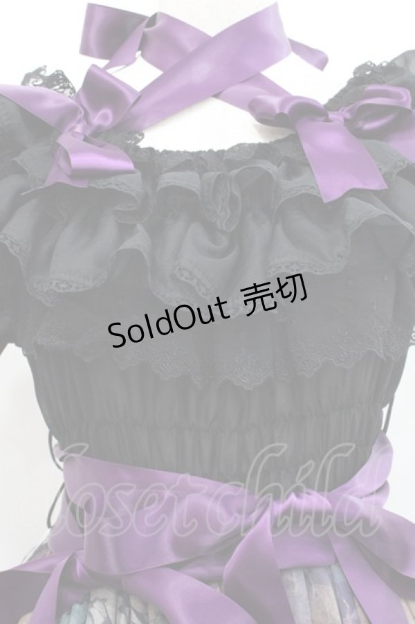 画像3: Triple fortune / ゴーストローズシャーリングワンピース  黒Ｘ紫 I-25-11-12-057-EL-OP-SA-ZI (3)