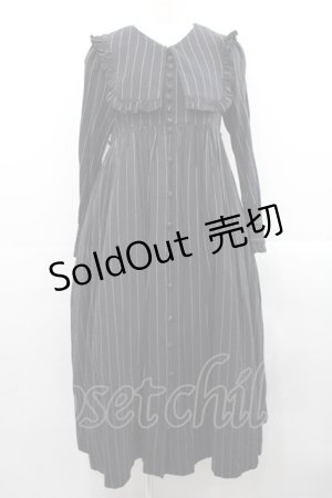 画像: Sheglit / アネモネのフリルワンピース  黒 I-25-11-12-060-EL-OP-SA-ZI