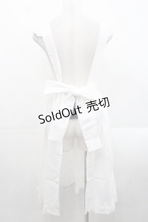 画像2: Moi-meme-Moitie / Gardeniaピンタックエプロン  白 I-25-11-12-061-MO-OP-SA-ZI (2)