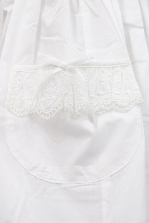 画像4: Moi-meme-Moitie / Gardeniaピンタックエプロン  白 I-25-11-12-061-MO-OP-SA-ZI (4)