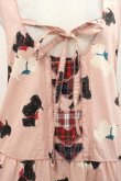 画像3: PINK HOUSE / スコッチテリアプリントジャンパースカート  ピンク I-25-11-12-062-LO-OP-SA-ZI (3)