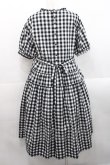 画像2: PINK HOUSE / チェックワッシャーワンピース  黒Ｘ白 I-25-11-12-065-LO-OP-SA-ZI (2)