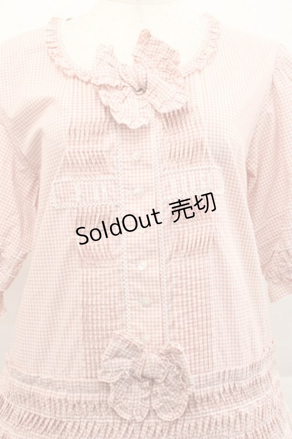 画像3: PINK HOUSE / ギンガムレースワンピース  ピンク I-25-11-12-066-LO-OP-SA-ZI (3)