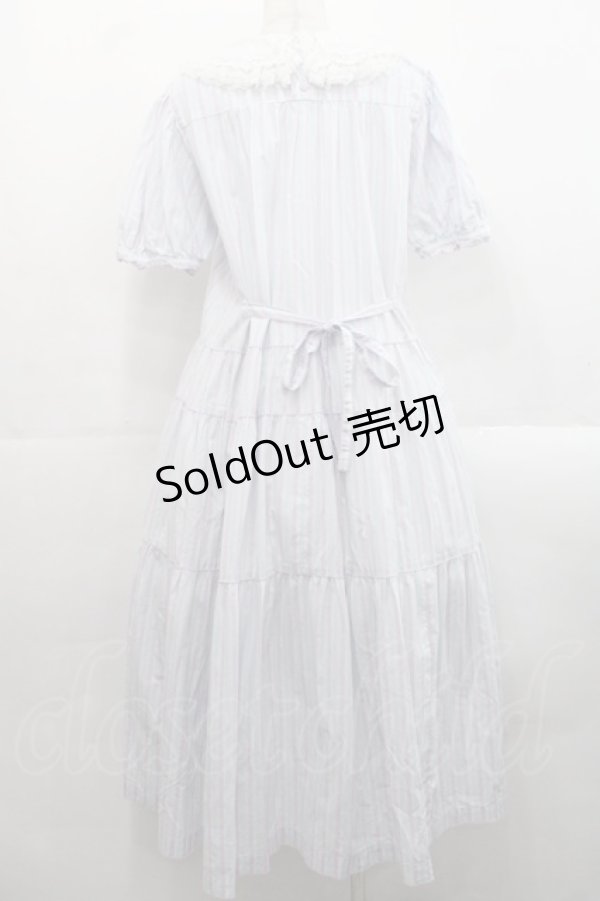 画像2: PINK HOUSE / オリジナルマルチストライプワンピース  ラベンダー×サックス I-25-11-12-067-LO-OP-SA-ZI (2)