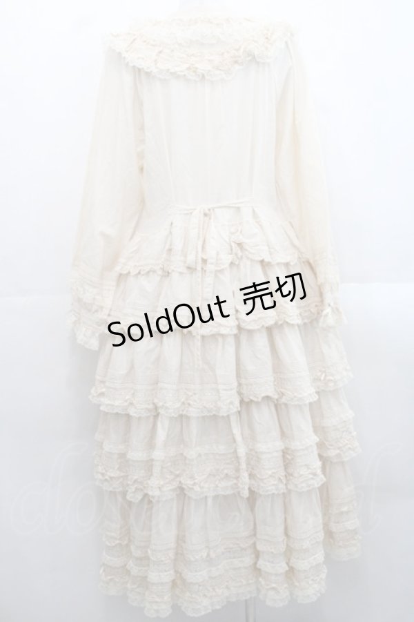 画像2: PINK HOUSE / ホワイトローズ刺繍使いワンピース  アイボリー I-25-11-12-068-LO-OP-SA-ZI (2)