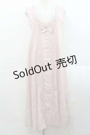 画像: PINK HOUSE / バックリボンローンタブリエ  ピンク I-25-11-12-069-LO-OP-SA-ZI