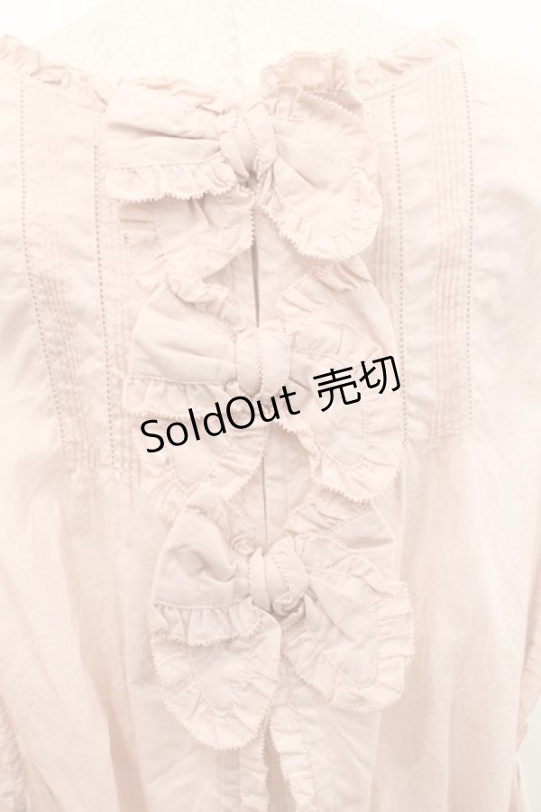 画像3: PINK HOUSE / バックリボンローンタブリエ  ピンク I-25-11-12-069-LO-OP-SA-ZI (3)