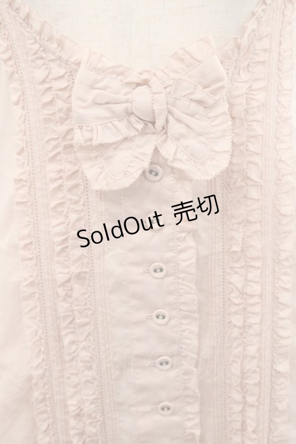 画像4: PINK HOUSE / バックリボンローンタブリエ  ピンク I-25-11-12-069-LO-OP-SA-ZI (4)