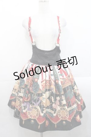 画像: ALICE and the PIRATES / Escape Beast 柄スカート  エンジ I-25-11-12-073-PA-SK-SA-ZI