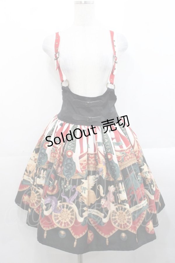 画像1: ALICE and the PIRATES / Escape Beast 柄スカート  エンジ I-25-11-12-073-PA-SK-SA-ZI (1)