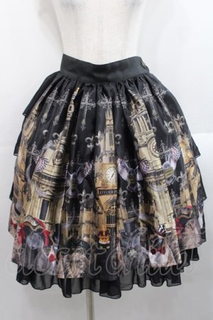 画像: ATELIER PIERROT / Evening Partyスカート  黒 I-25-11-12-074-EL-SK-SA-ZI