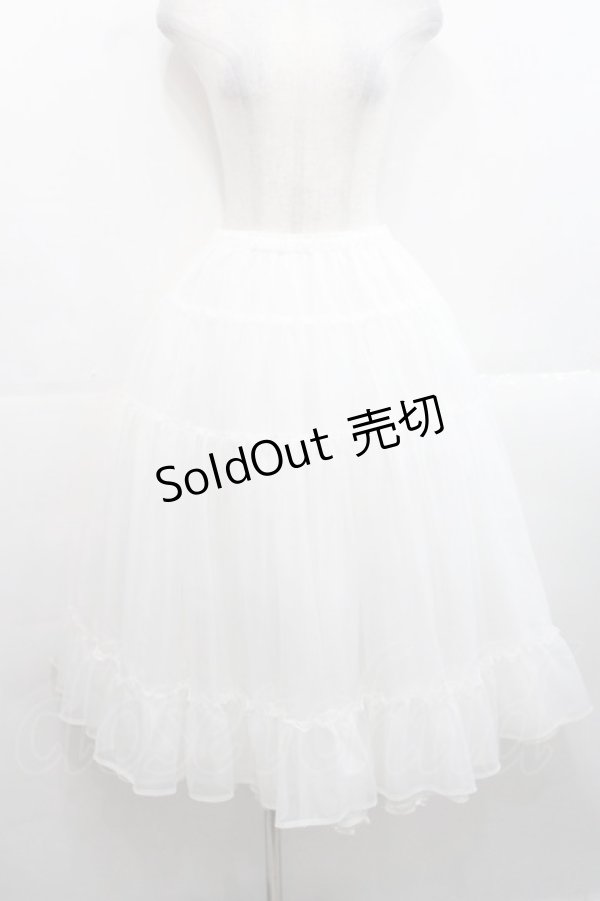 画像1: PINK HOUSE / テトロンシャースカート  白 I-25-11-12-078-LO-SK-SA-ZI (1)