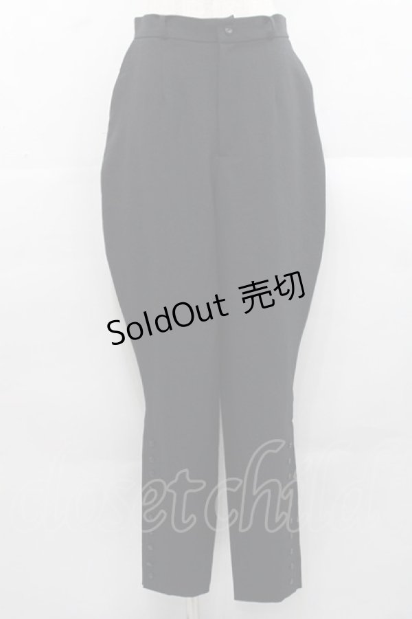 画像1: ATELIER BOZ / ロングパンツ  黒 I-25-11-12-080-EL-PA-SA-ZI (1)