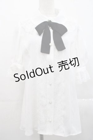 画像: MIHO MATSUDA / ブラウス・ヴァニカ  白Ｘ黒 I-25-11-12-010-GO-BL-SA-ZI