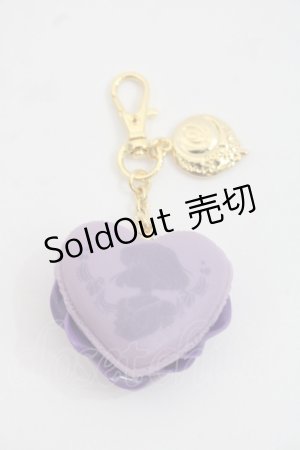 画像: Q-pot. / ハートフルマカロンバッグチャーム  ラベンダー I-25-11-12-085-QP-AC-SA-ZI