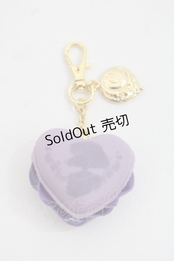 画像1: Q-pot. / ハートフルマカロンバッグチャーム  ラベンダー I-25-11-12-085-QP-AC-SA-ZI (1)