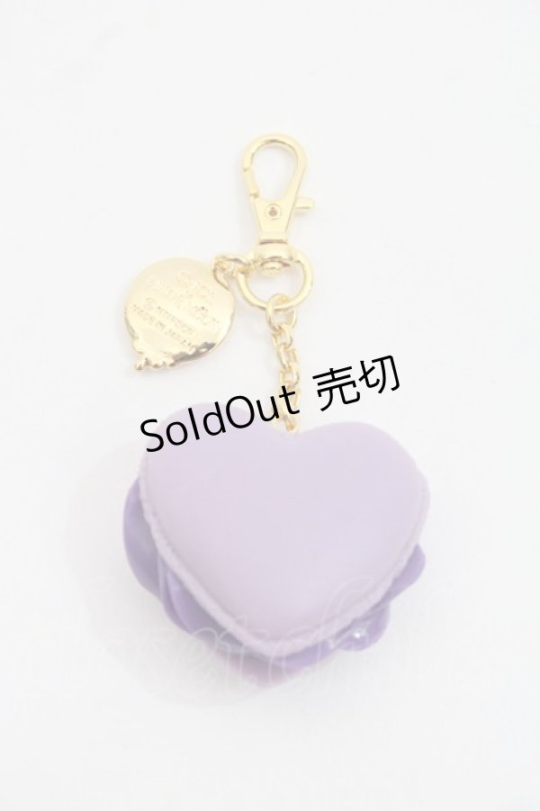 画像2: Q-pot. / ハートフルマカロンバッグチャーム  ラベンダー I-25-11-12-085-QP-AC-SA-ZI (2)