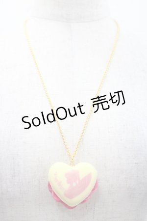 画像: Q-pot. / ハートフルマカロンネックレス  イエロー I-25-11-12-086-QP-AC-SA-ZI