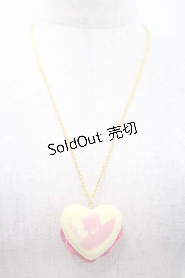 画像1: Q-pot. / ハートフルマカロンネックレス  イエロー I-25-11-12-086-QP-AC-SA-ZI (1)