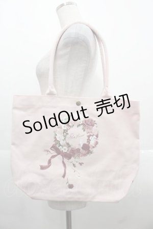画像: PINK HOUSE / ローズリースプリントバッグ  ピンク I-25-11-12-090-LO-BG-SA-ZT0213R