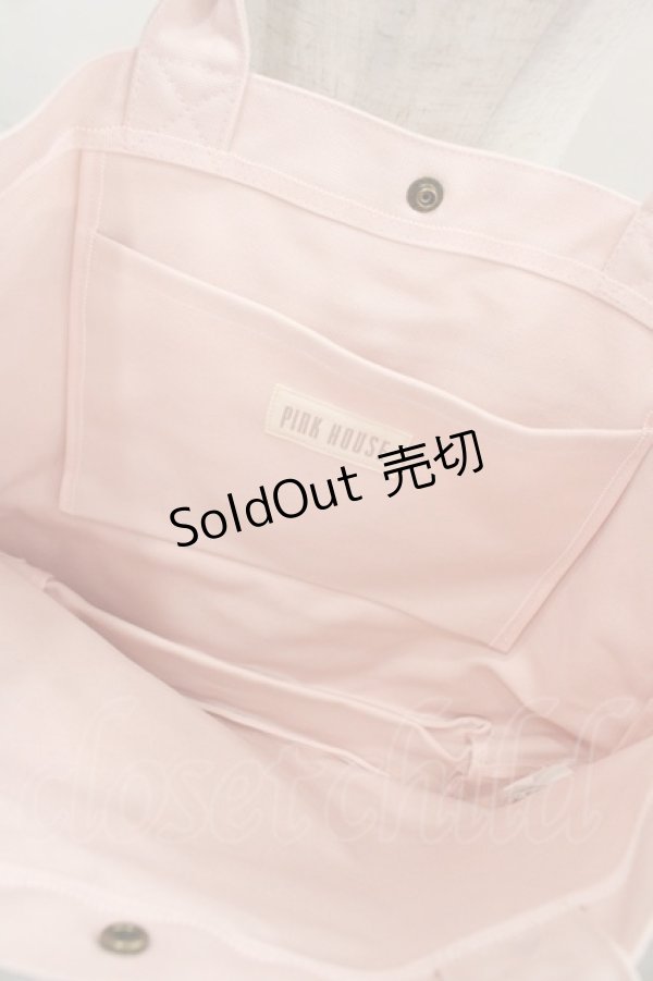 画像3: PINK HOUSE / ローズリースプリントバッグ  ピンク I-25-11-12-090-LO-BG-SA-ZT0213R (3)