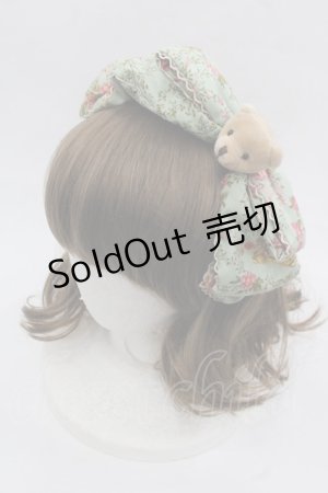 画像: metamorphose / ガーデニングくまちゃんリボンカチューシャ  グリーン I-25-11-12-094-ME-AC-SA-ZI