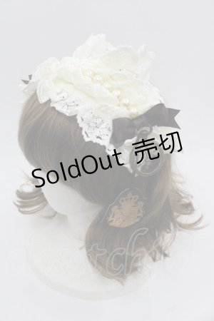 画像: ALICE and the PIRATES / Milky Rail Train ネルラヘッドドレスカチューシャ  白 I-25-11-12-095-PA-AC-SA-ZI