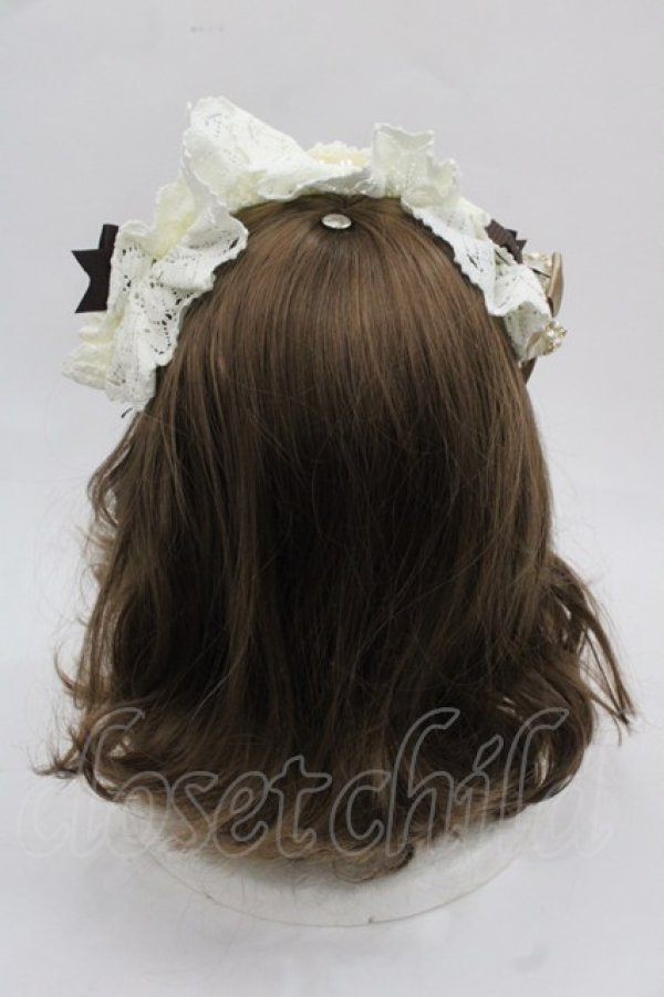 画像3: ALICE and the PIRATES / Milky Rail Train ネルラヘッドドレスカチューシャ  白 I-25-11-12-095-PA-AC-SA-ZI (3)